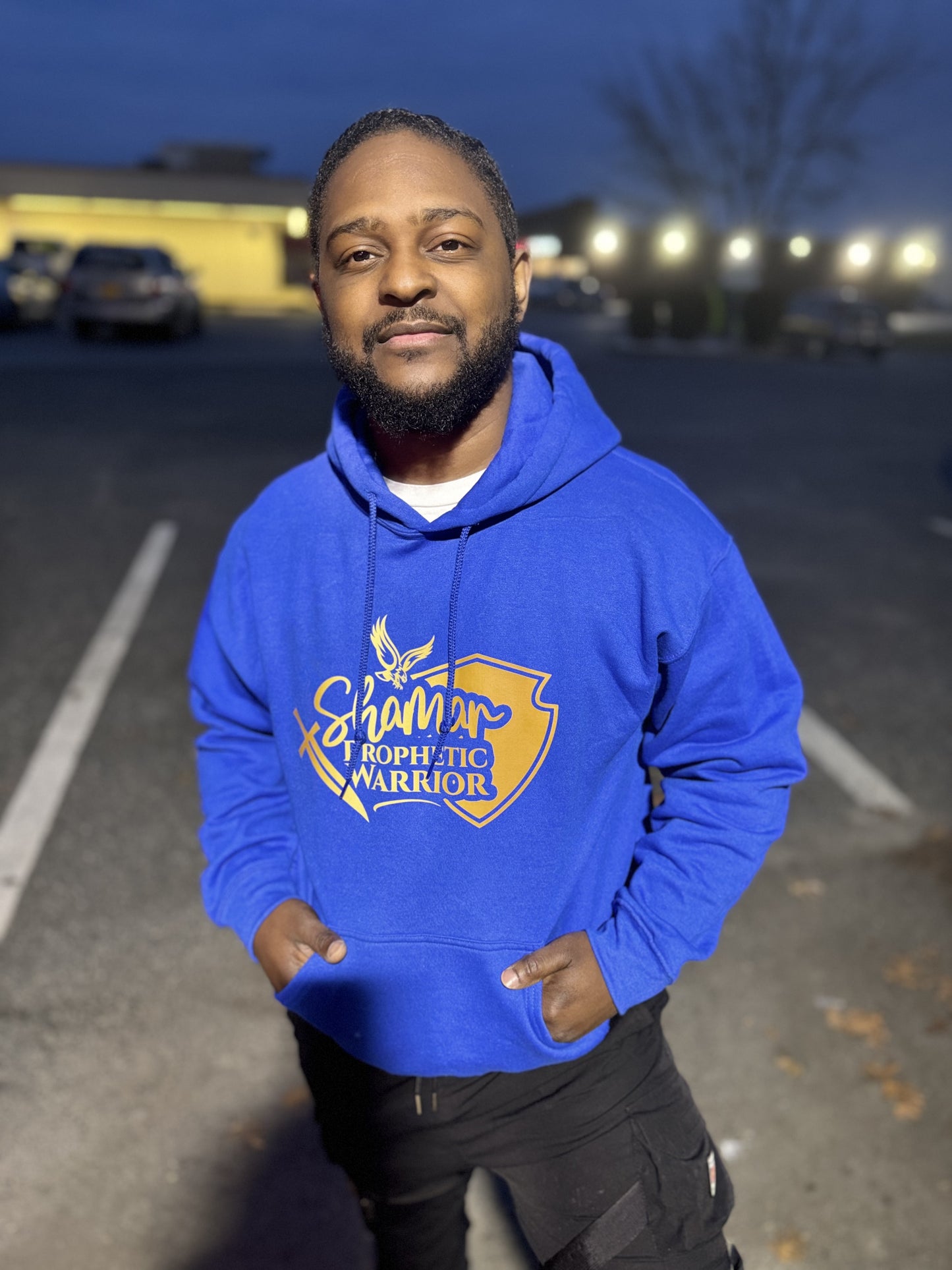 Shamar Prophetic Warrior Blue Hoodie