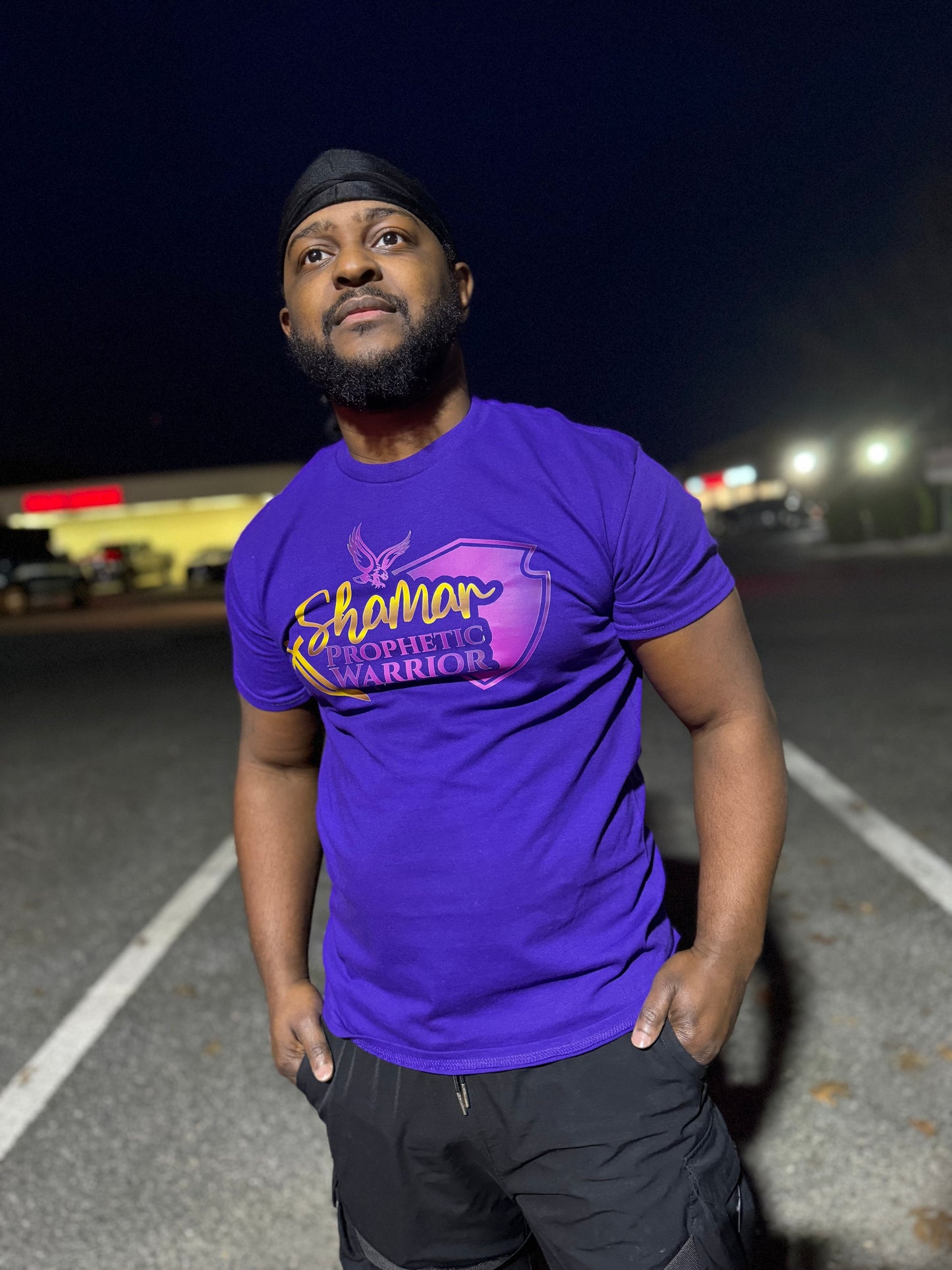 Shamar Prophetic Warrior Purple T-Shirt Long Sleeve