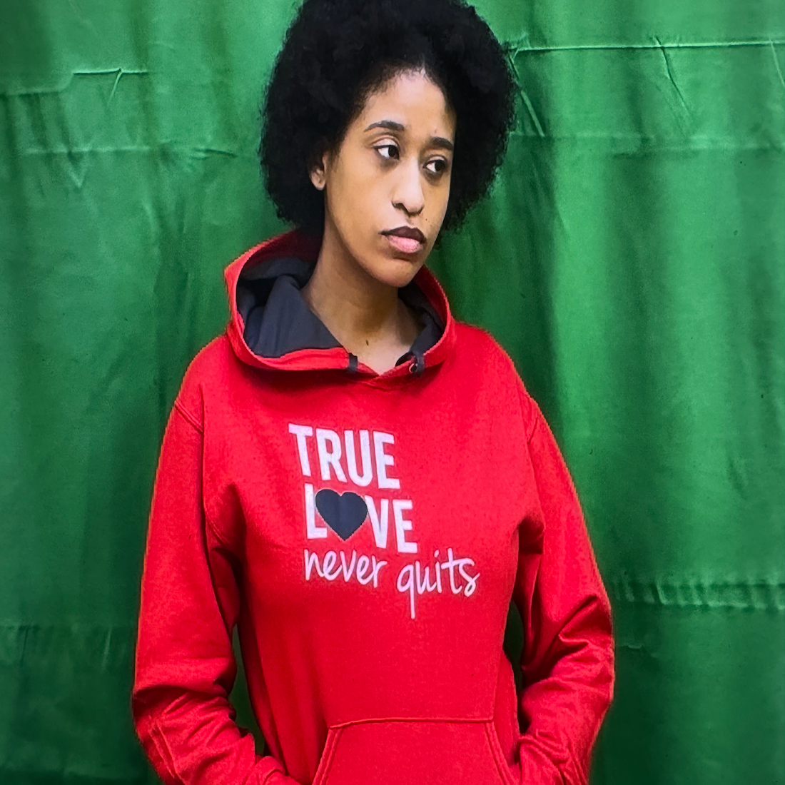 True Love Never Fails Red Hoodie