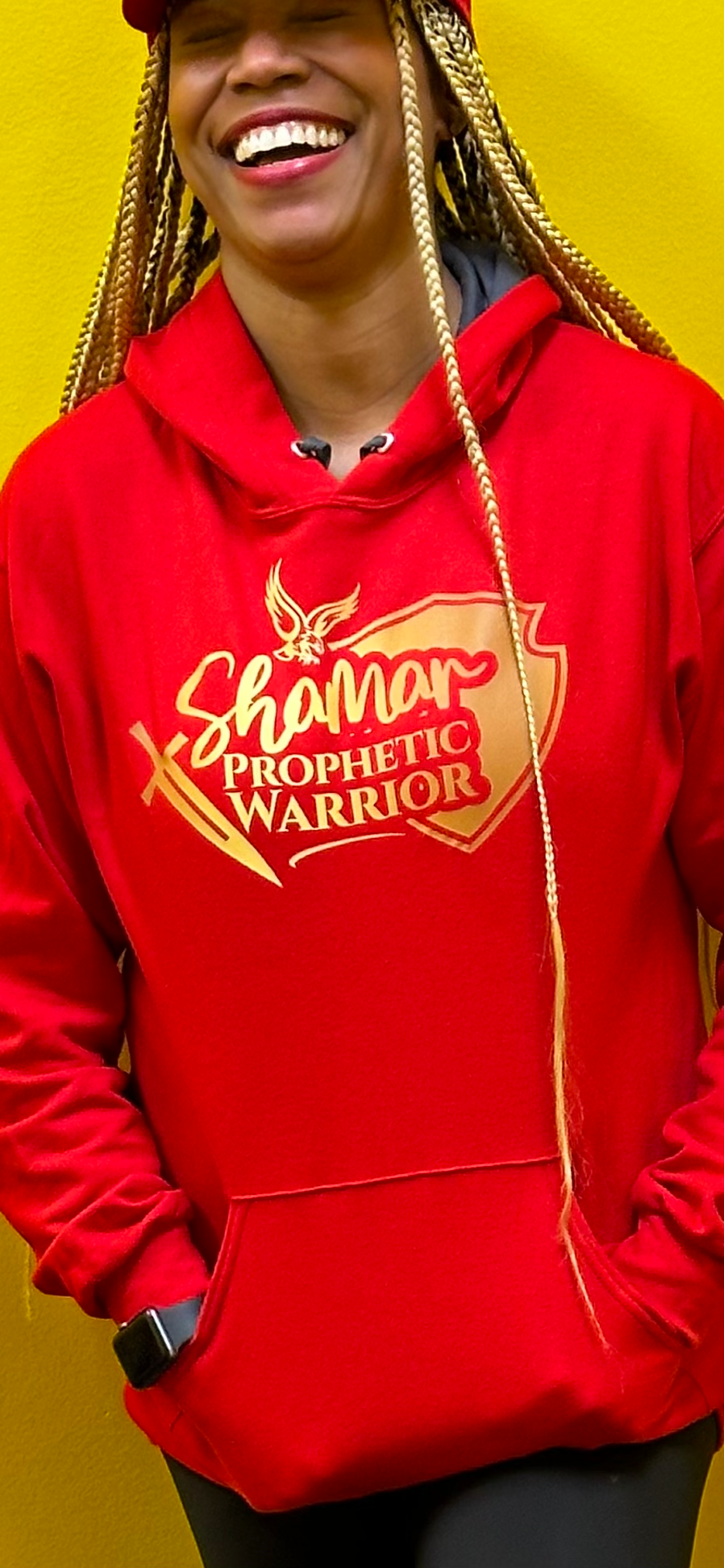 Shamar Prophetic Warrior Red Hoodie
