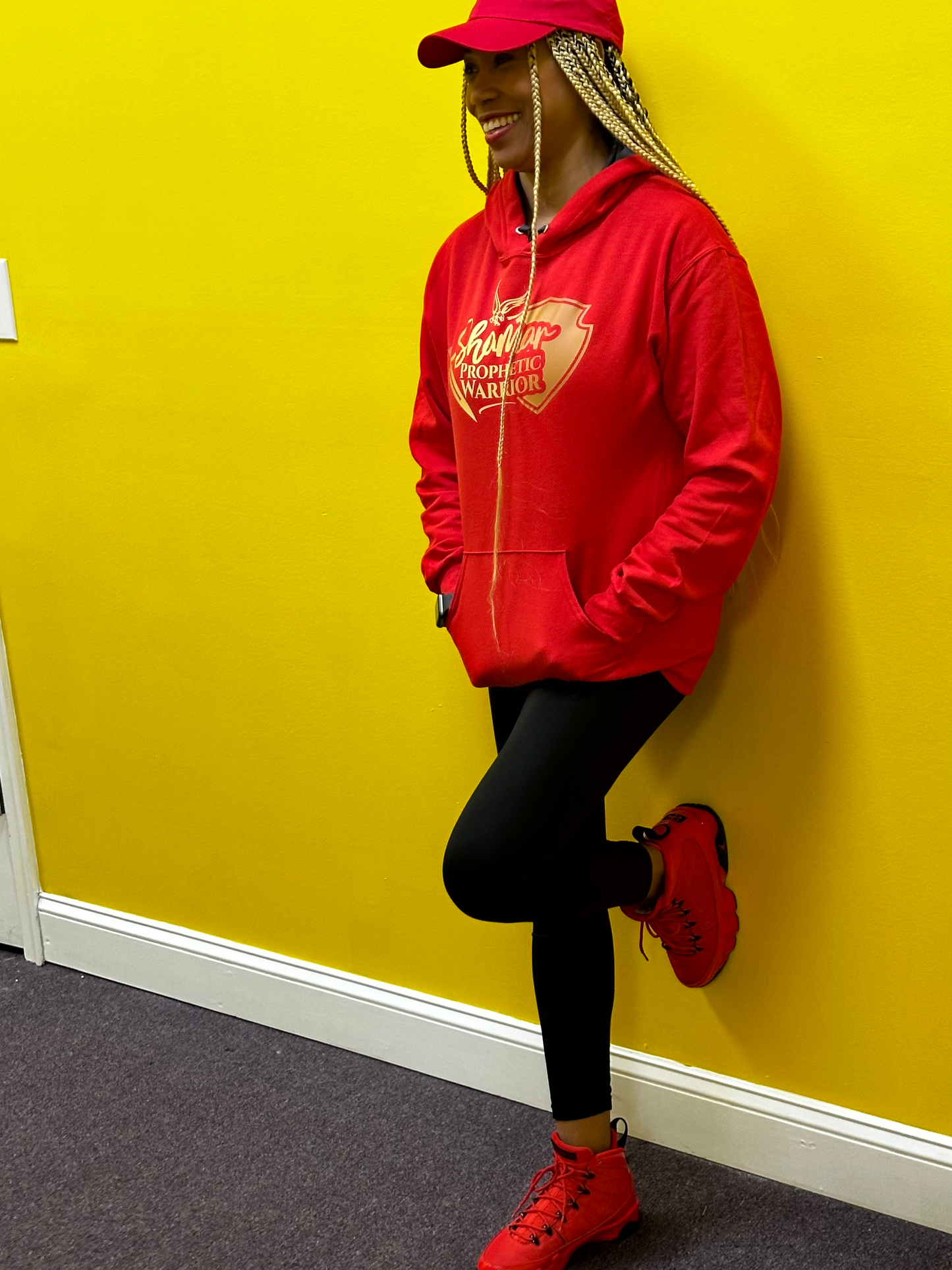 Shamar Prophetic Warrior Red Hoodie