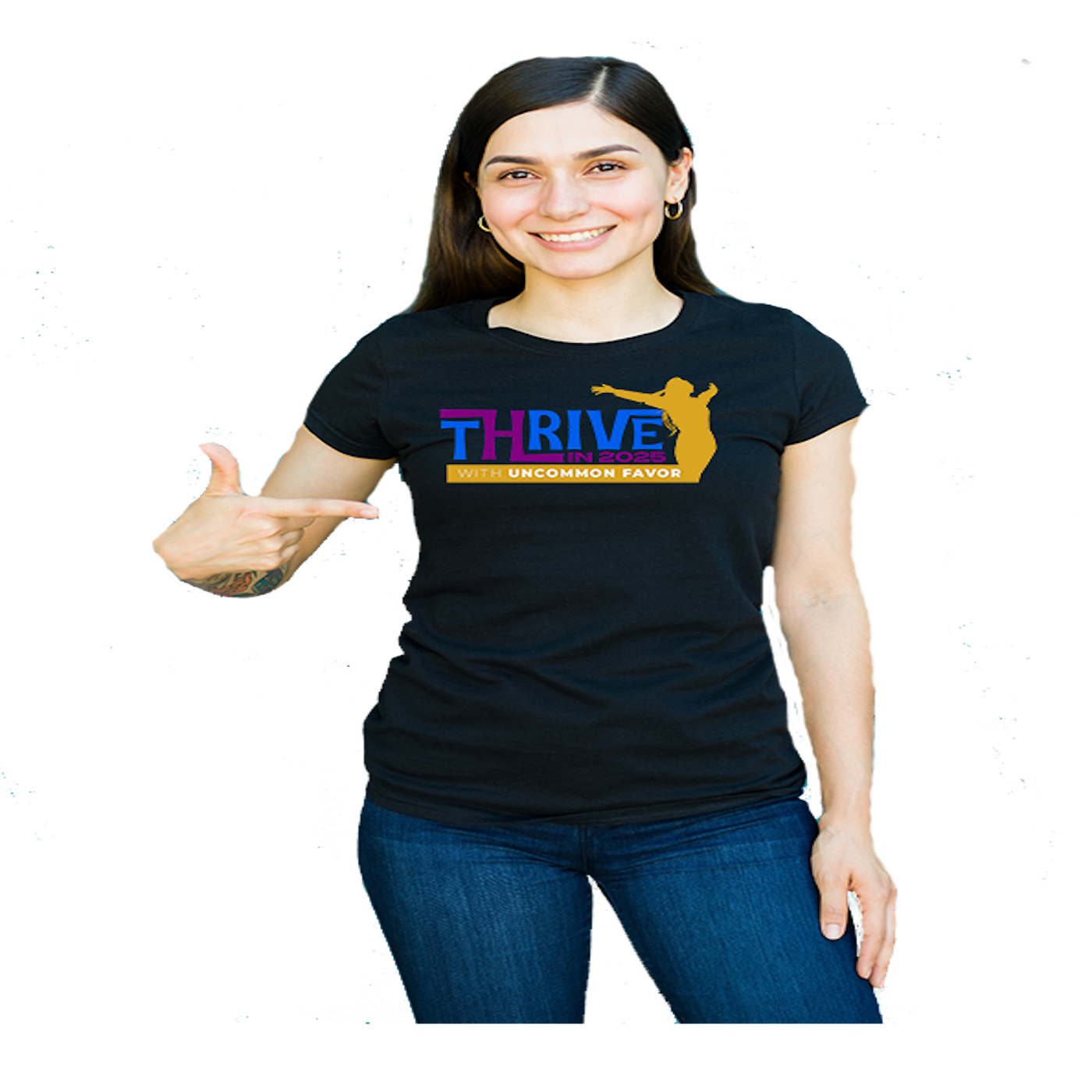 A-1 Thrive In 2025 Tshirts with Female image