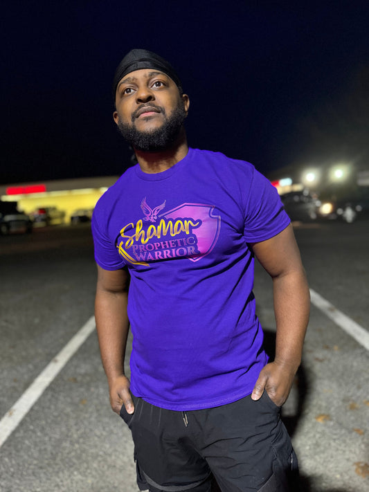 Shamar Prophetic Warrior Purple T-Shirt Long Sleeve