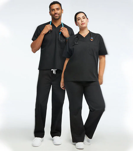 Bulk Order Unisex Scrub Set - 2 Pockets, Half Sleeves